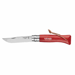 Opinal N08 Classic foldekniv - Trekking Red